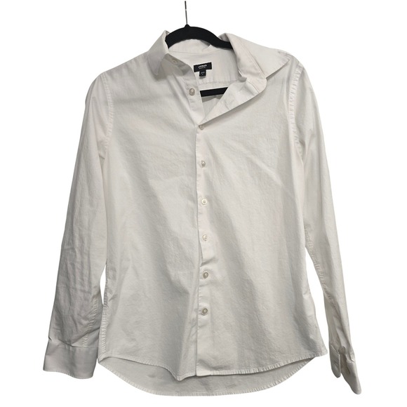 Express Tops - Express Classic White Button Up Small Business Casual Preppy Minimalist Office